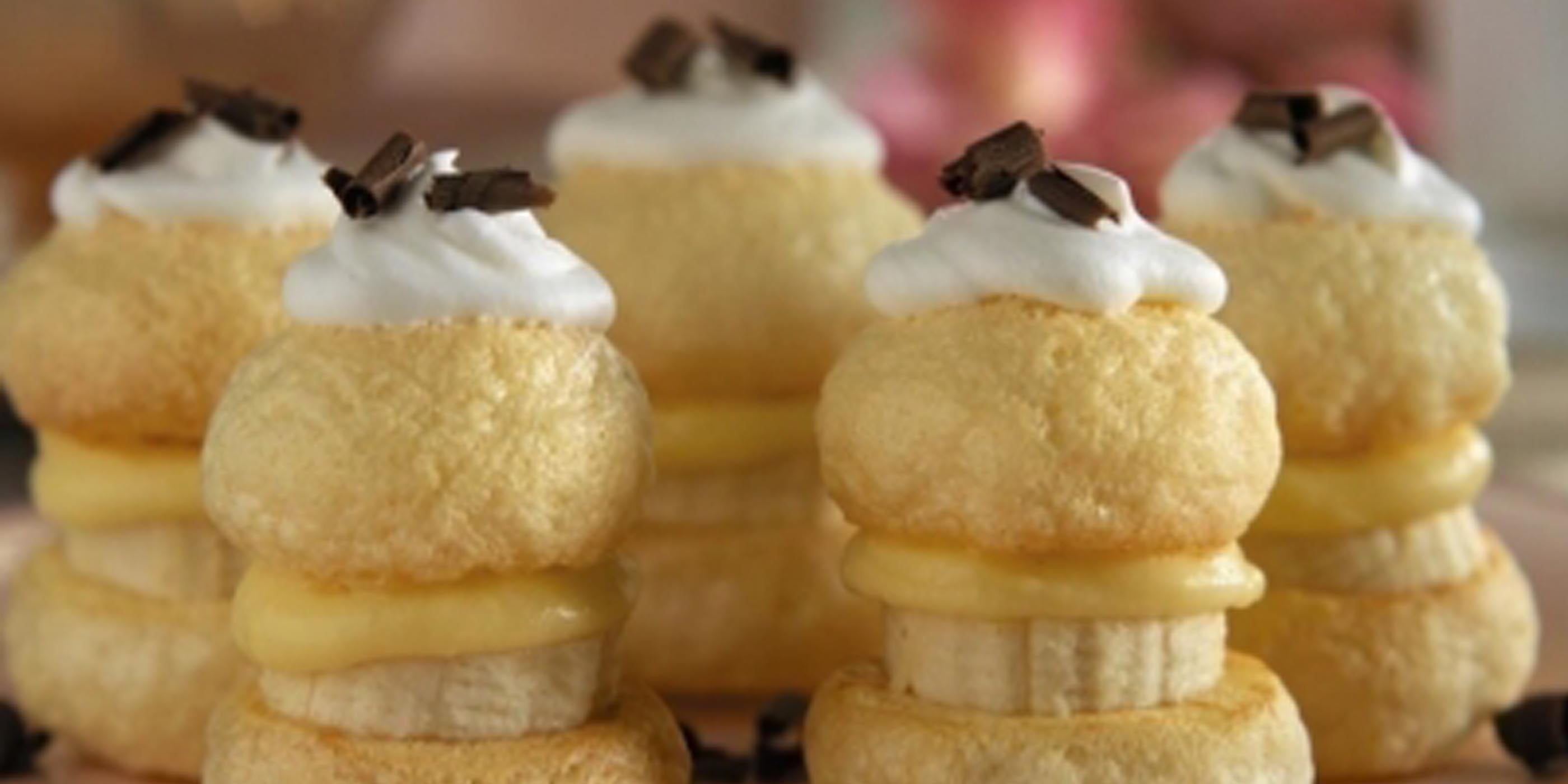 Bouchées d’ange à la crème de banane