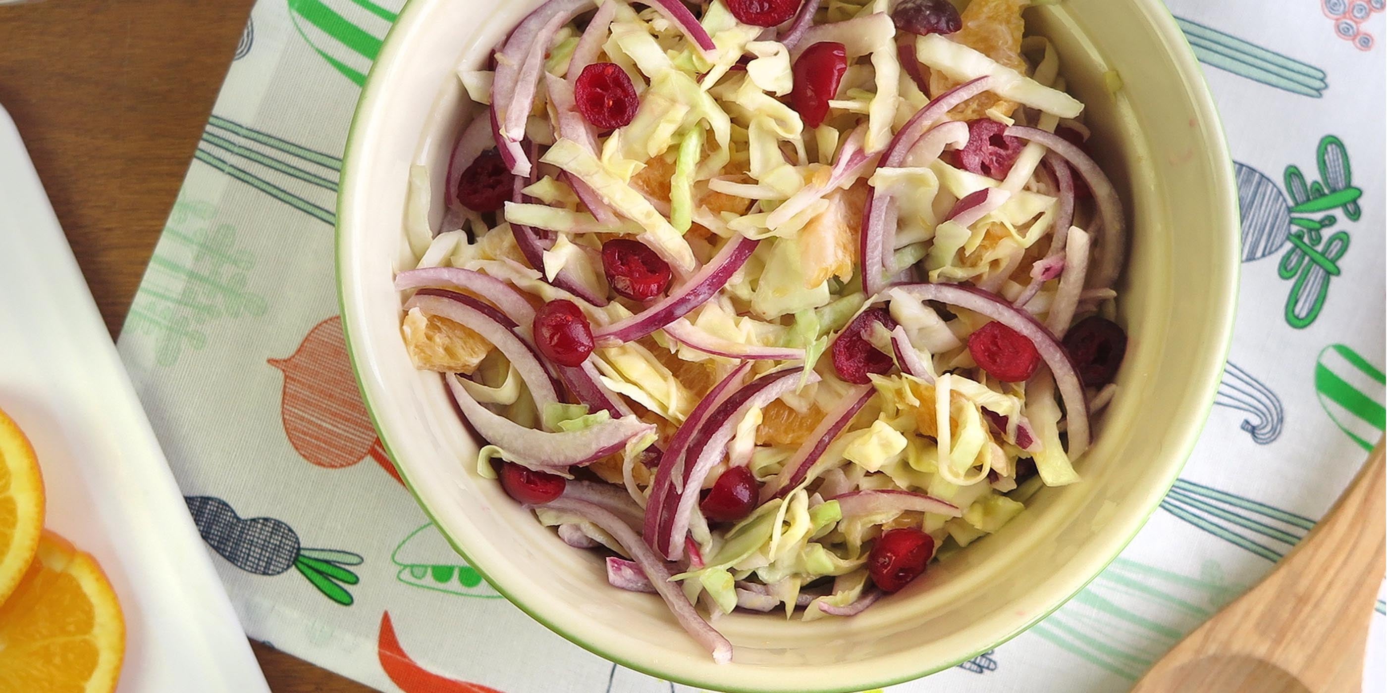 Cabbage and Cranberry Slaw
