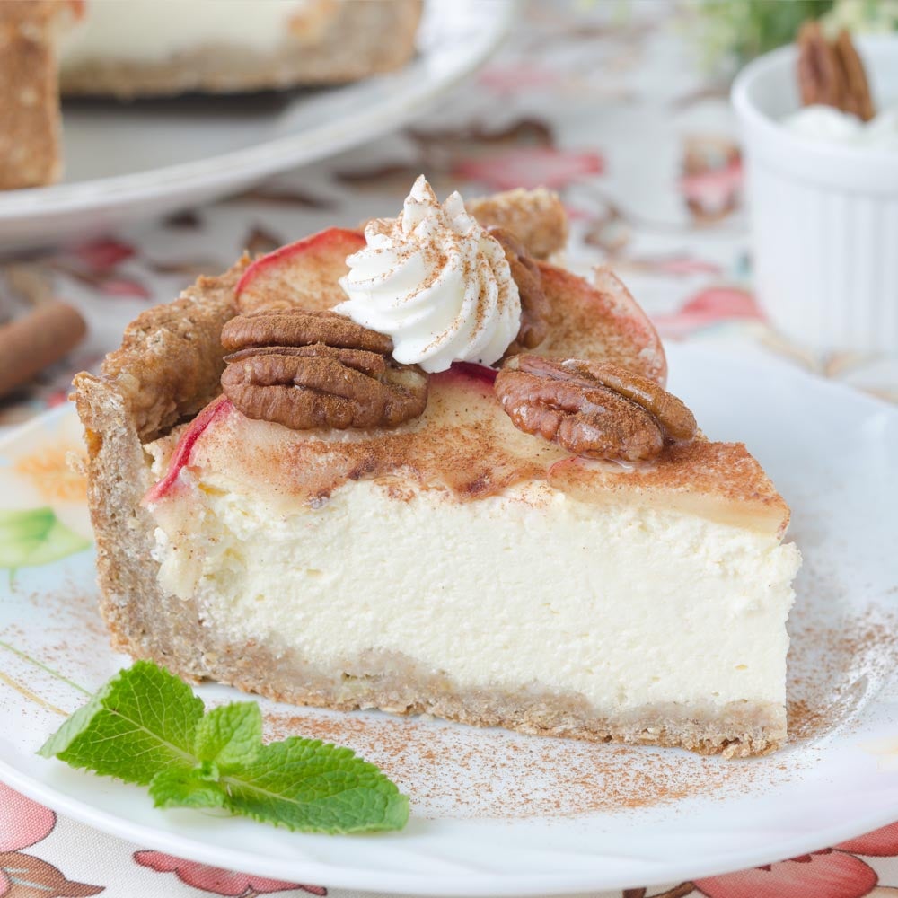 Caramel Pomme Pécan Cheesecake