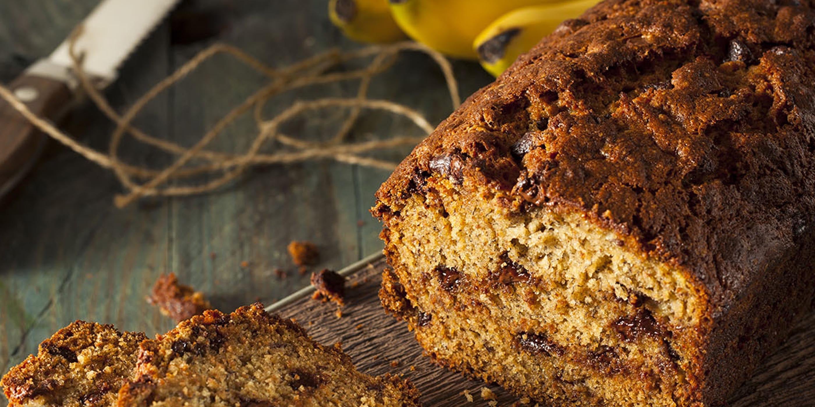 Pépite de chocolat Pain banane aux noix