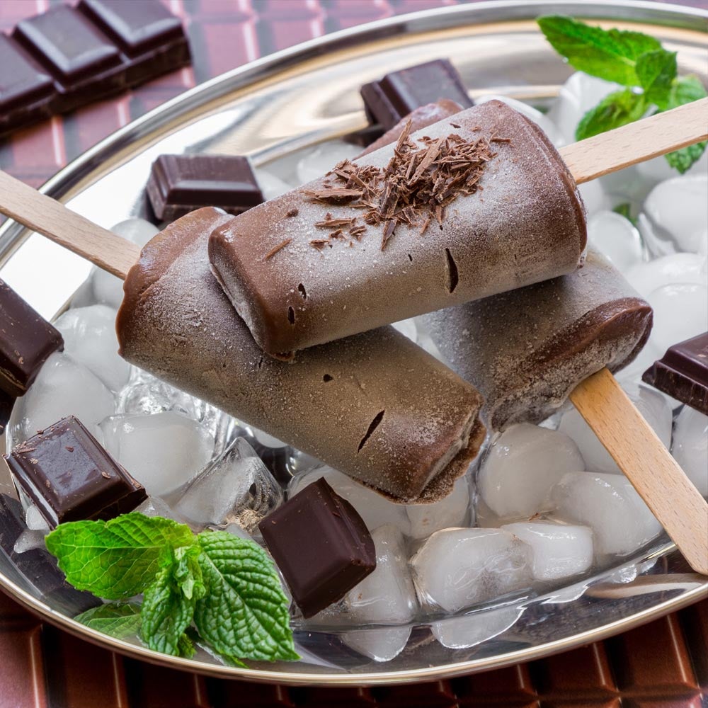 Popsicles au chocolat et au yogourt