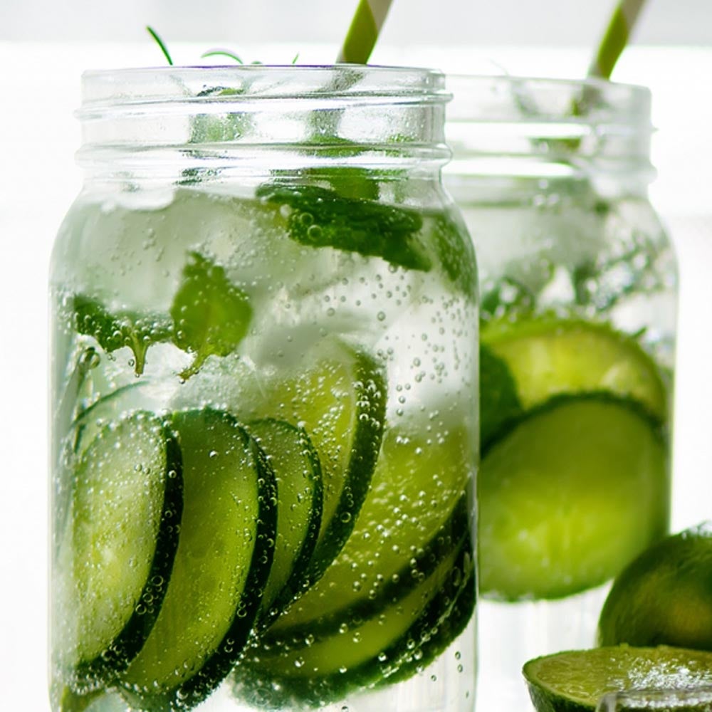 Cucumber Gin Fizz Cocktail