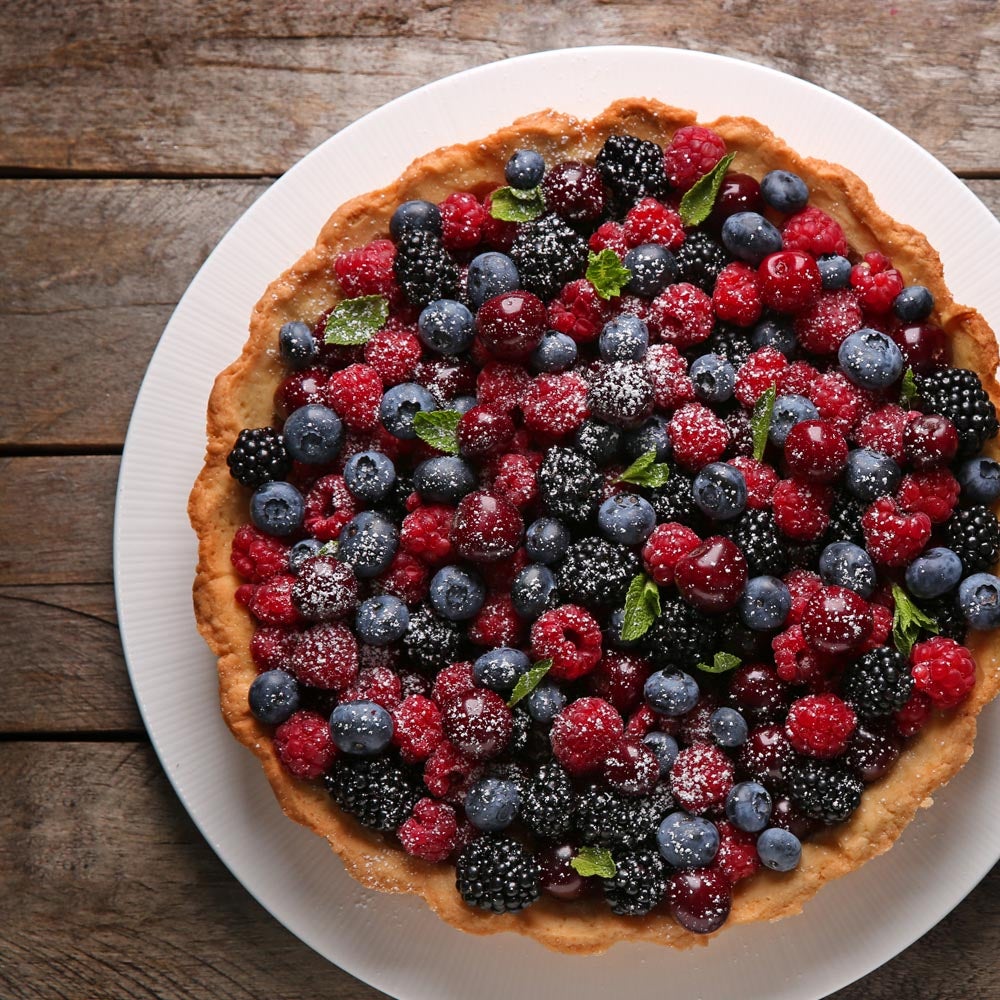 Tarte aux petits-fruits frais