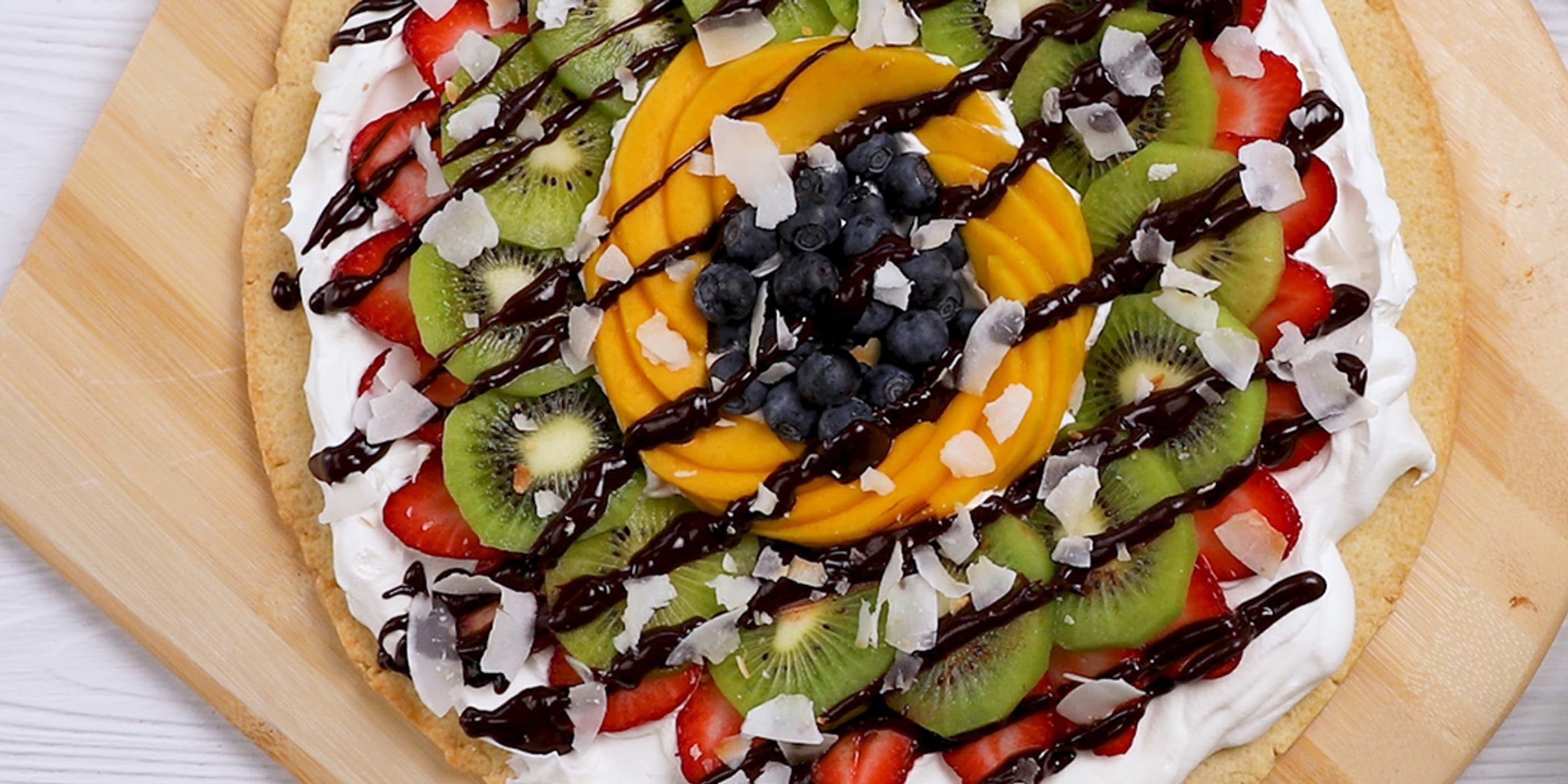 Fresh Fruit Cookie Pizza