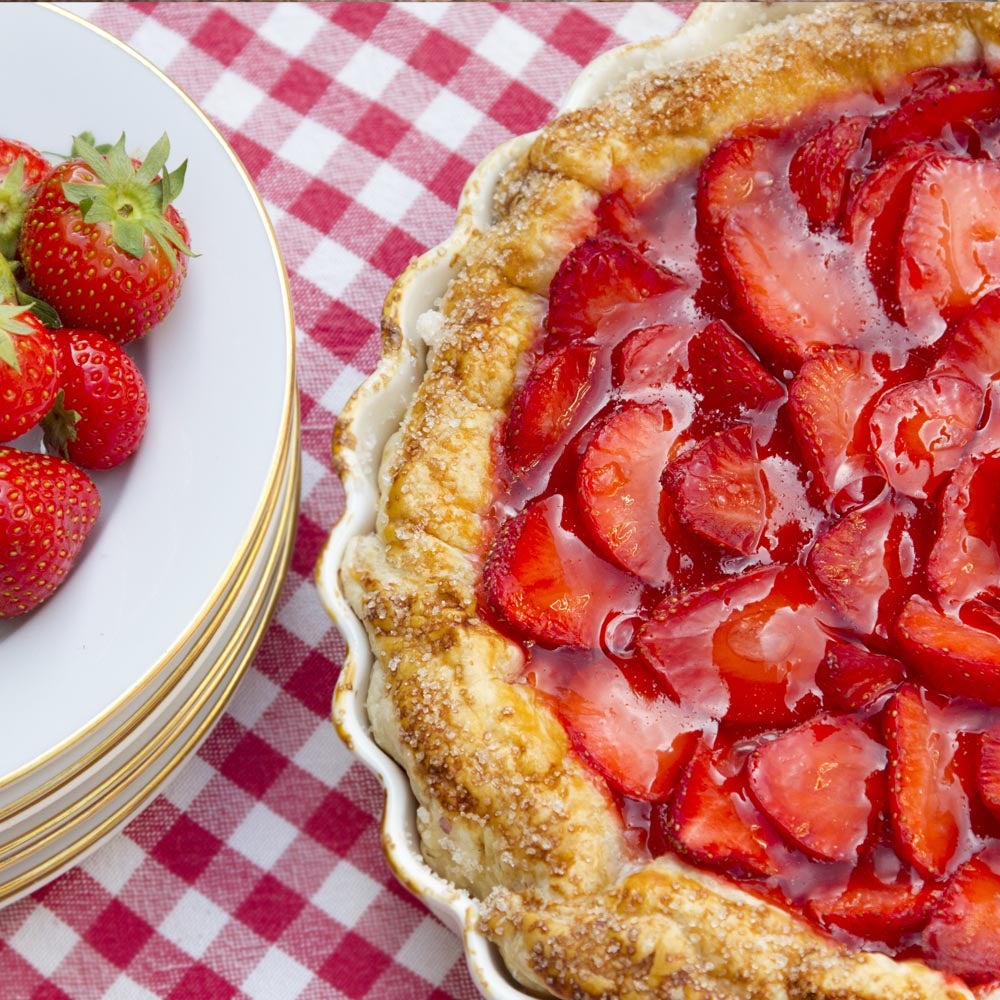 Tarte aux fraises fraîches