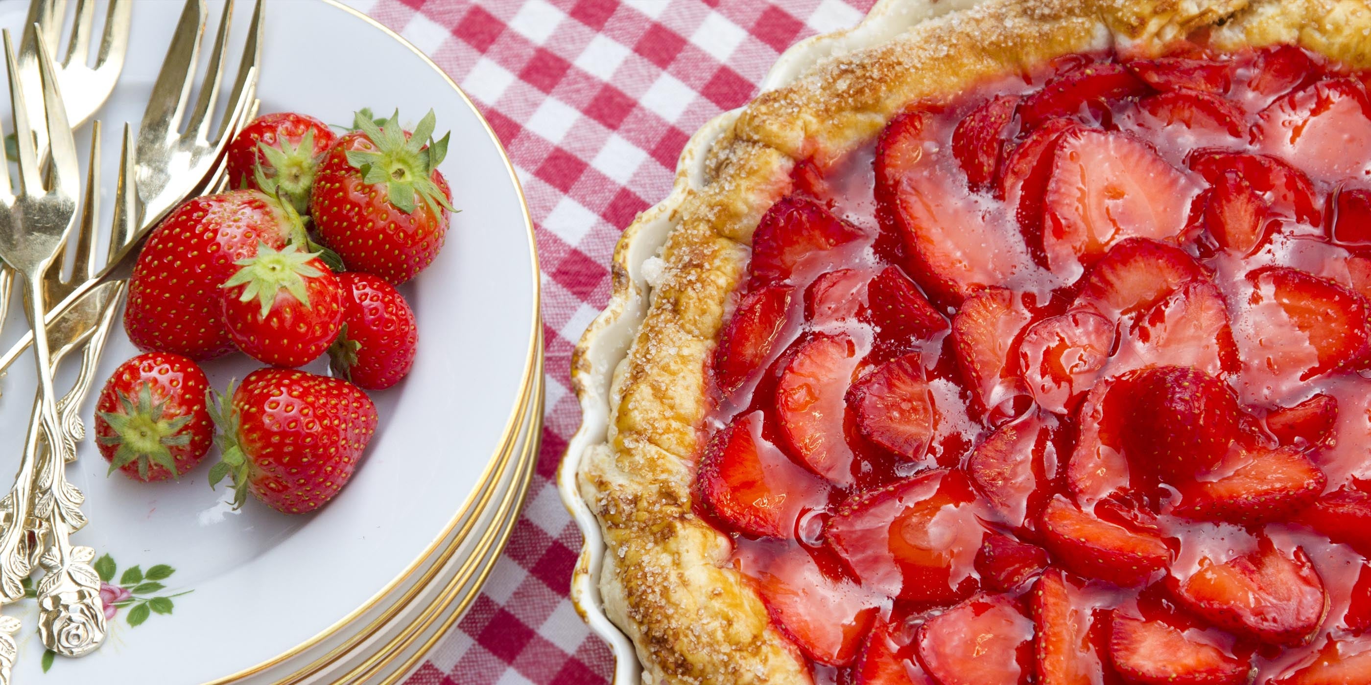 Tarte aux fraises fraîches