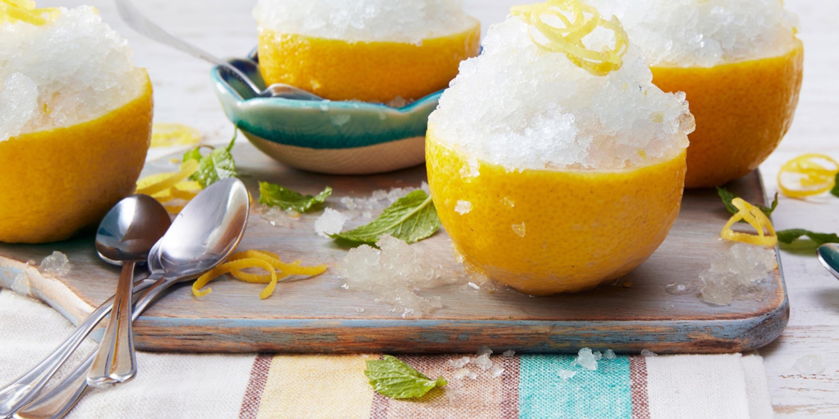 Sorbet au citron glacé