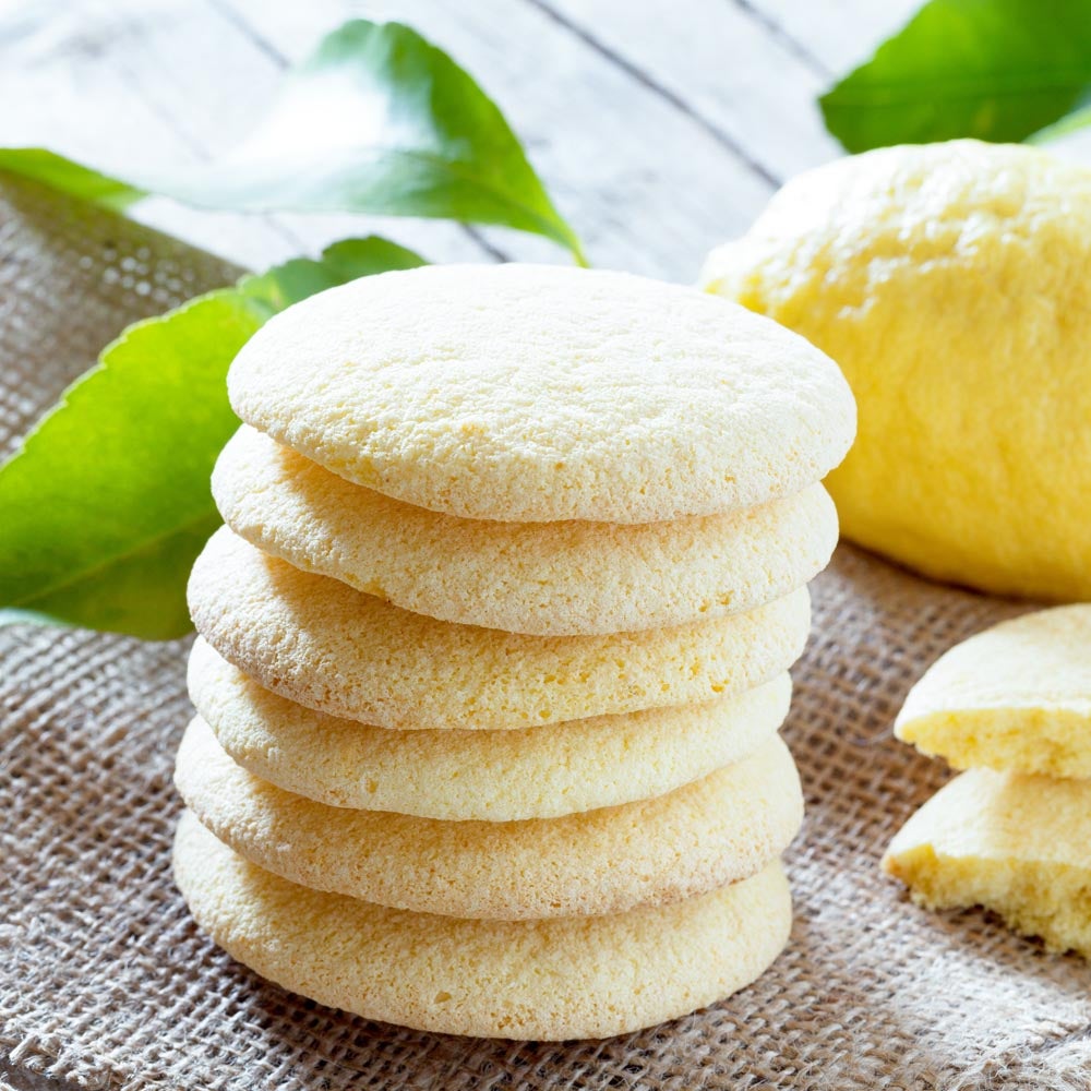 Biscuits à la semoule de maïs au citron italien