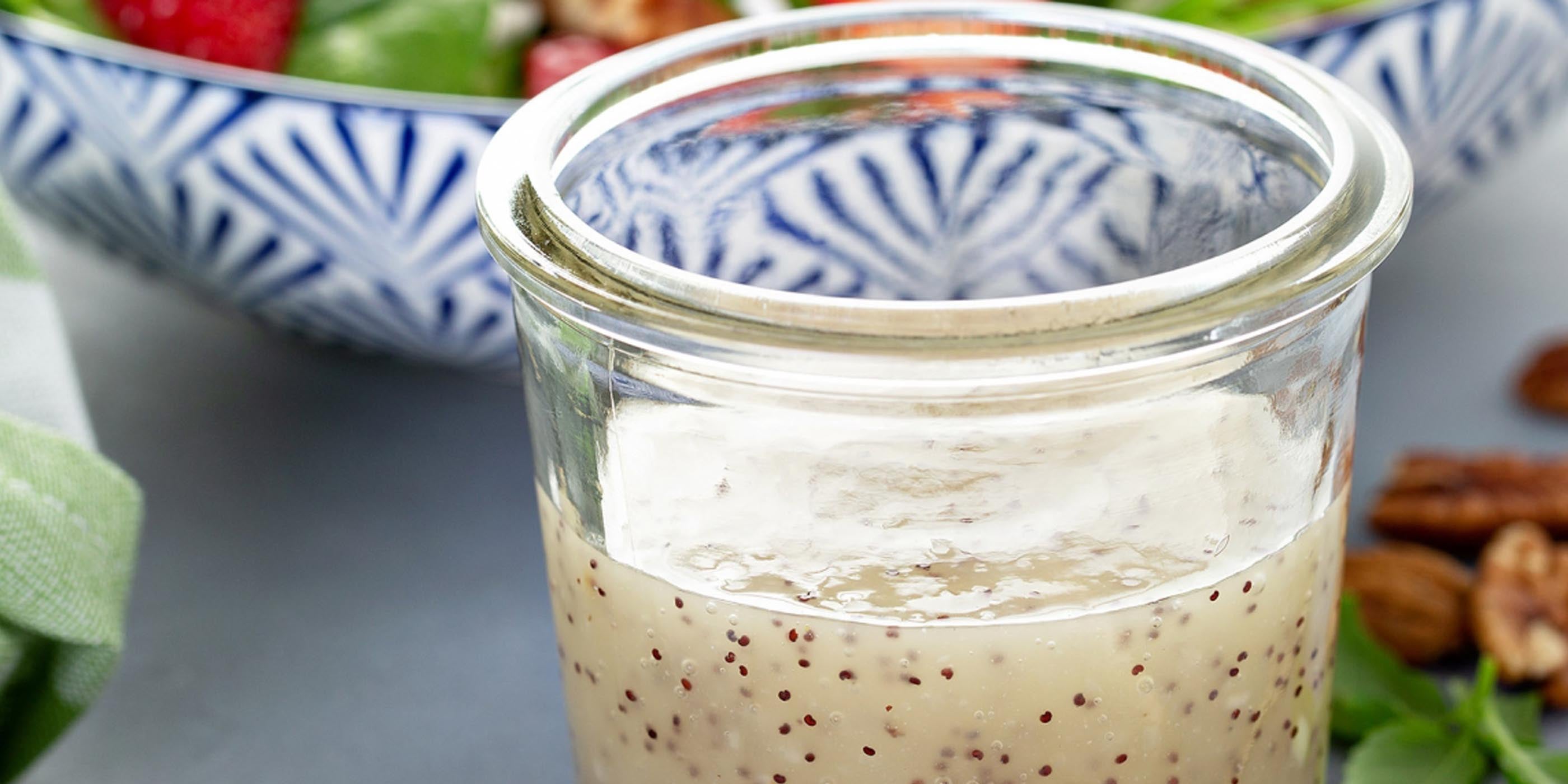 Vinaigrette aux graines de pavot au citron