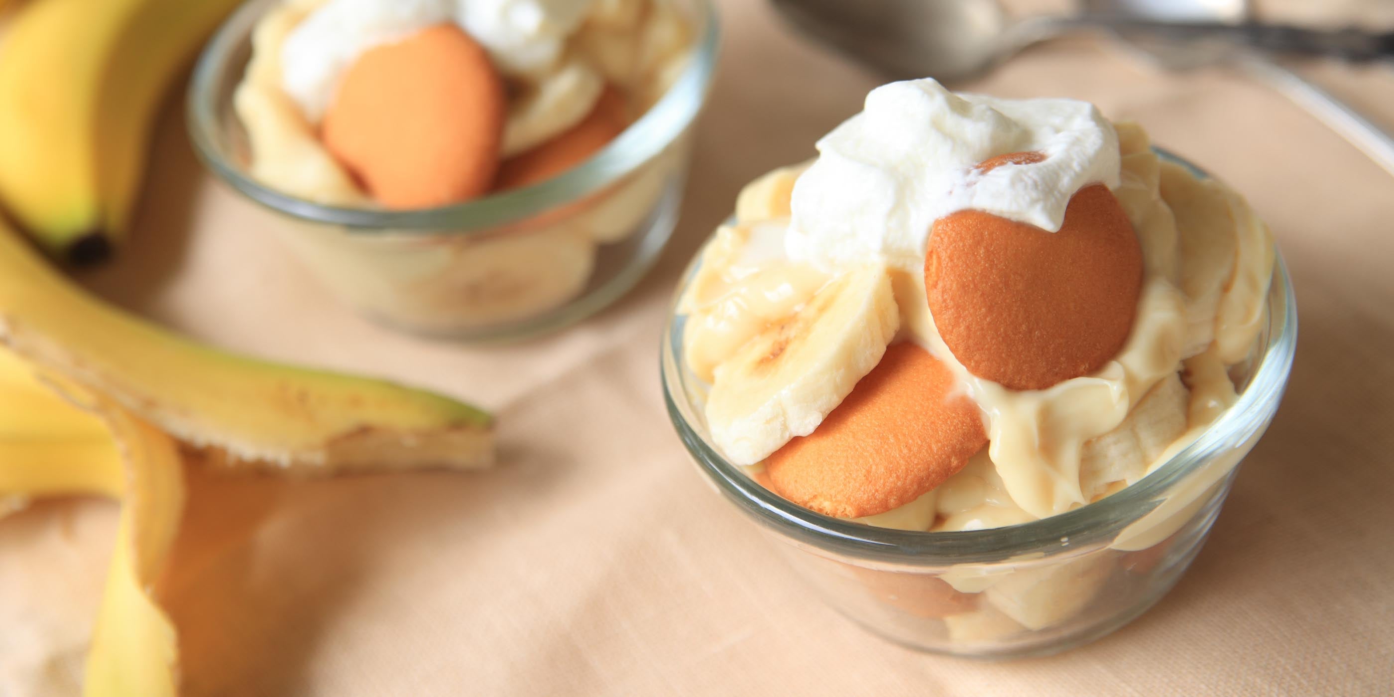 Pudding à la banane léger et crémeux