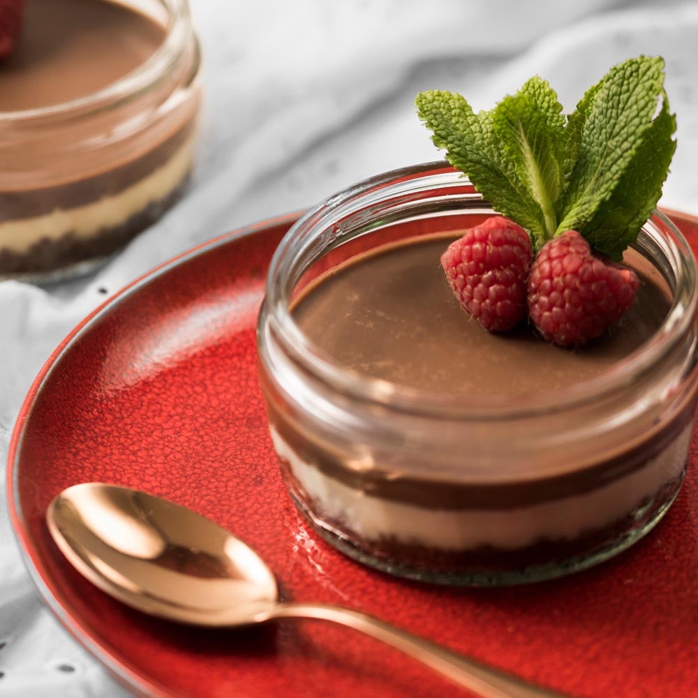 Mini Chocolate-Crusted Cheesecakes