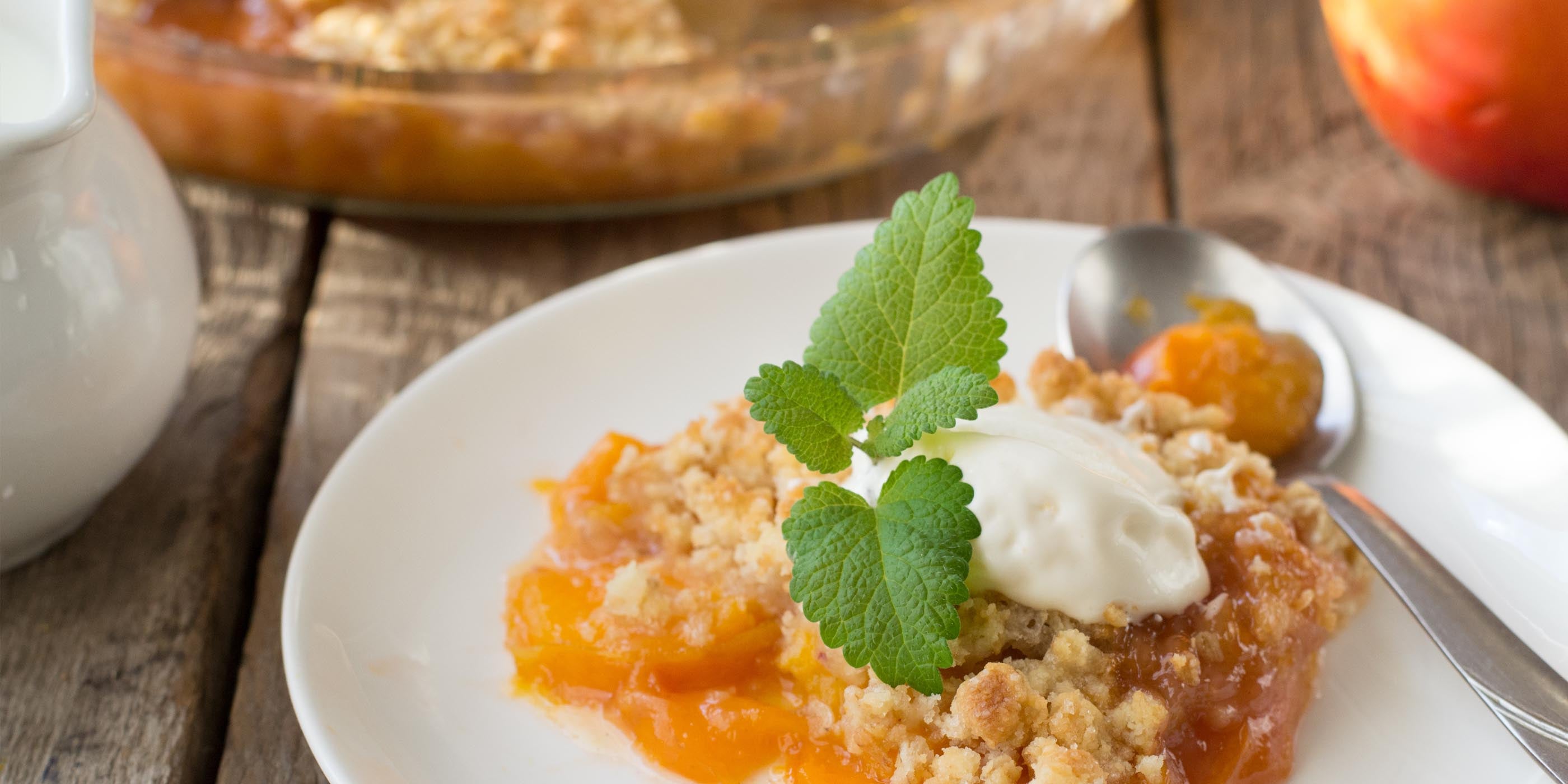 Croustillant aux amandes de pêche