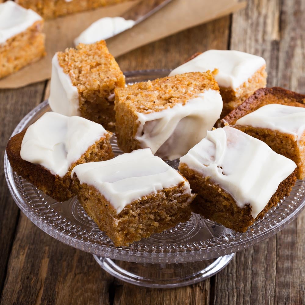 Gâteau à la citrouille nappé de fromage à la crème