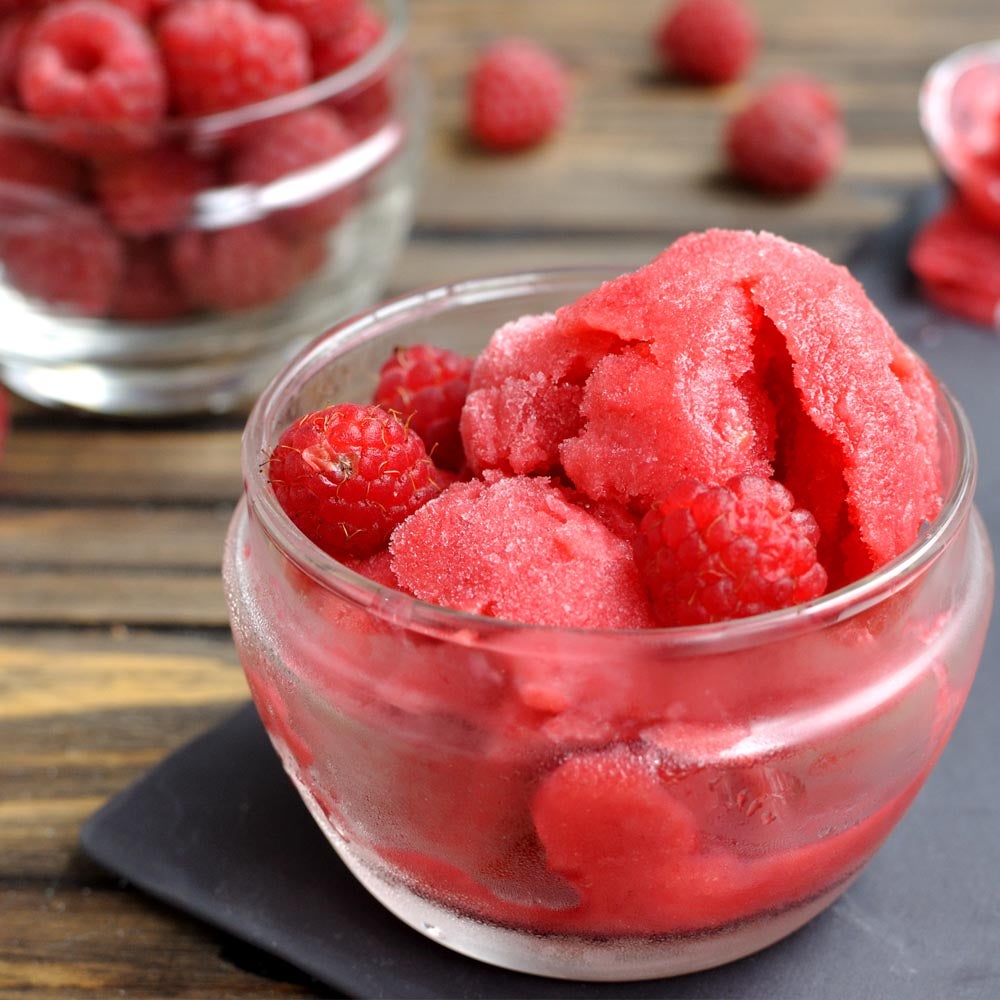 Glace de framboise