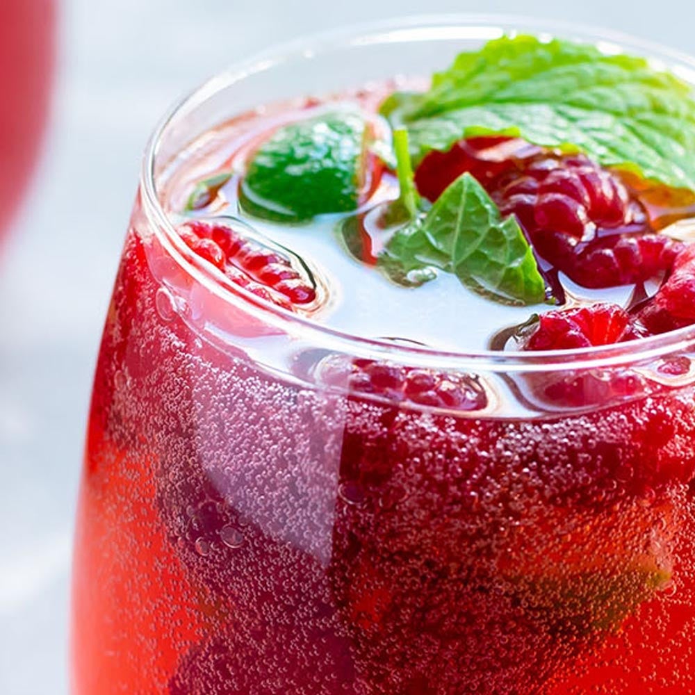 Spritzer à la chaux framboise