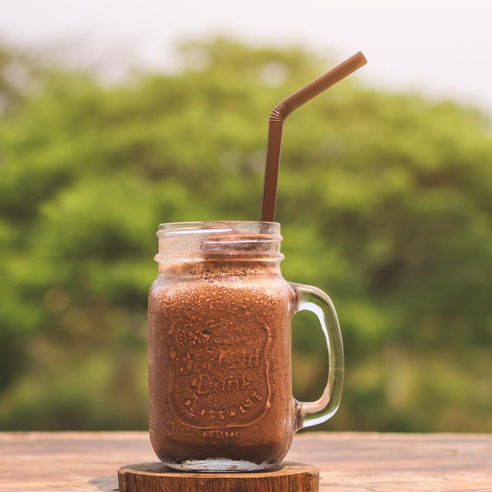 Moka au lait glacé rafraîchissant