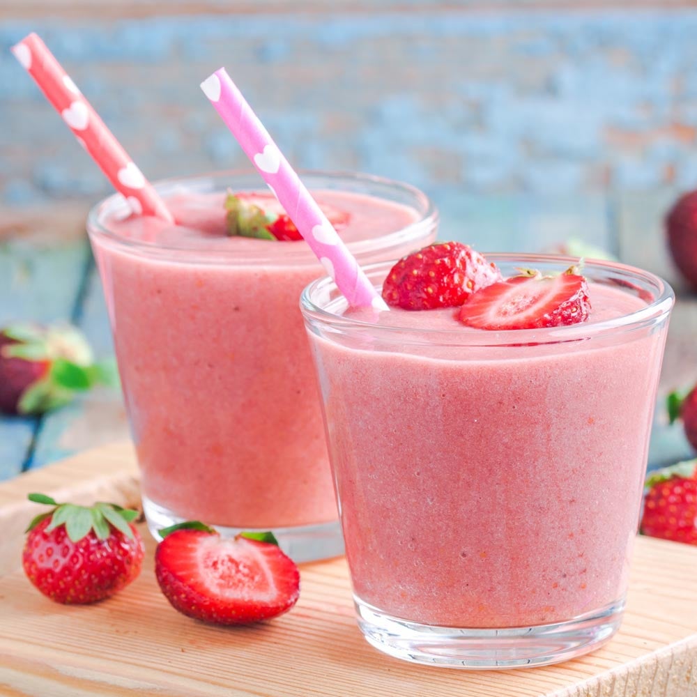 Smoothie aux fraises