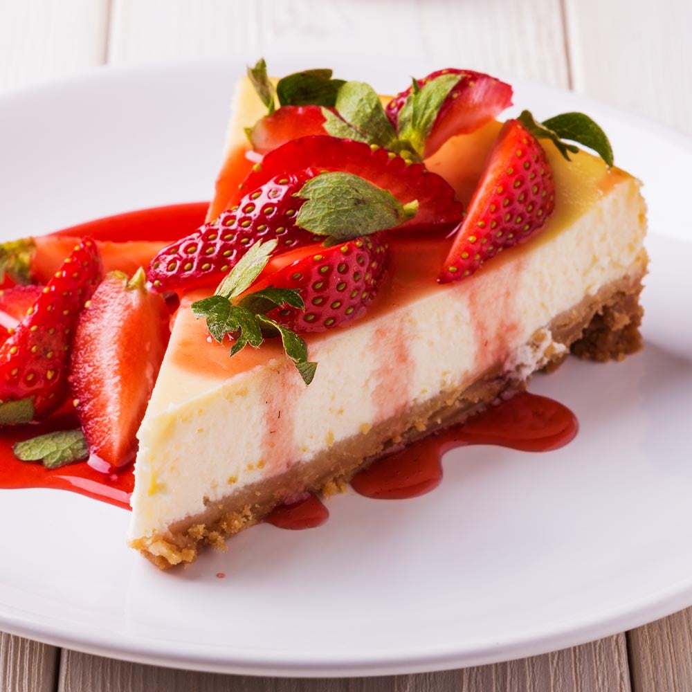 Strawberry Topped Cheesecake