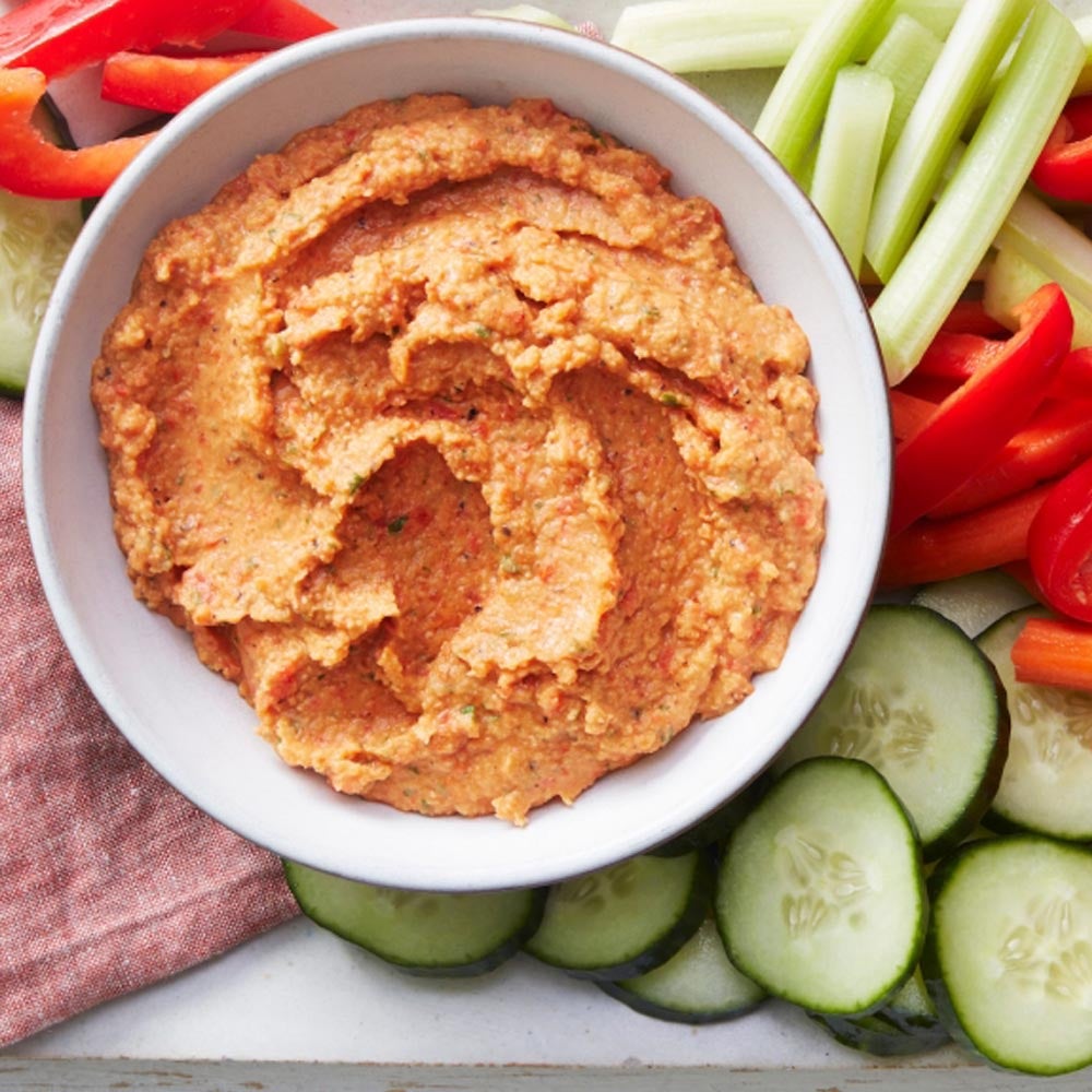 Houmous aux poivrons rouges