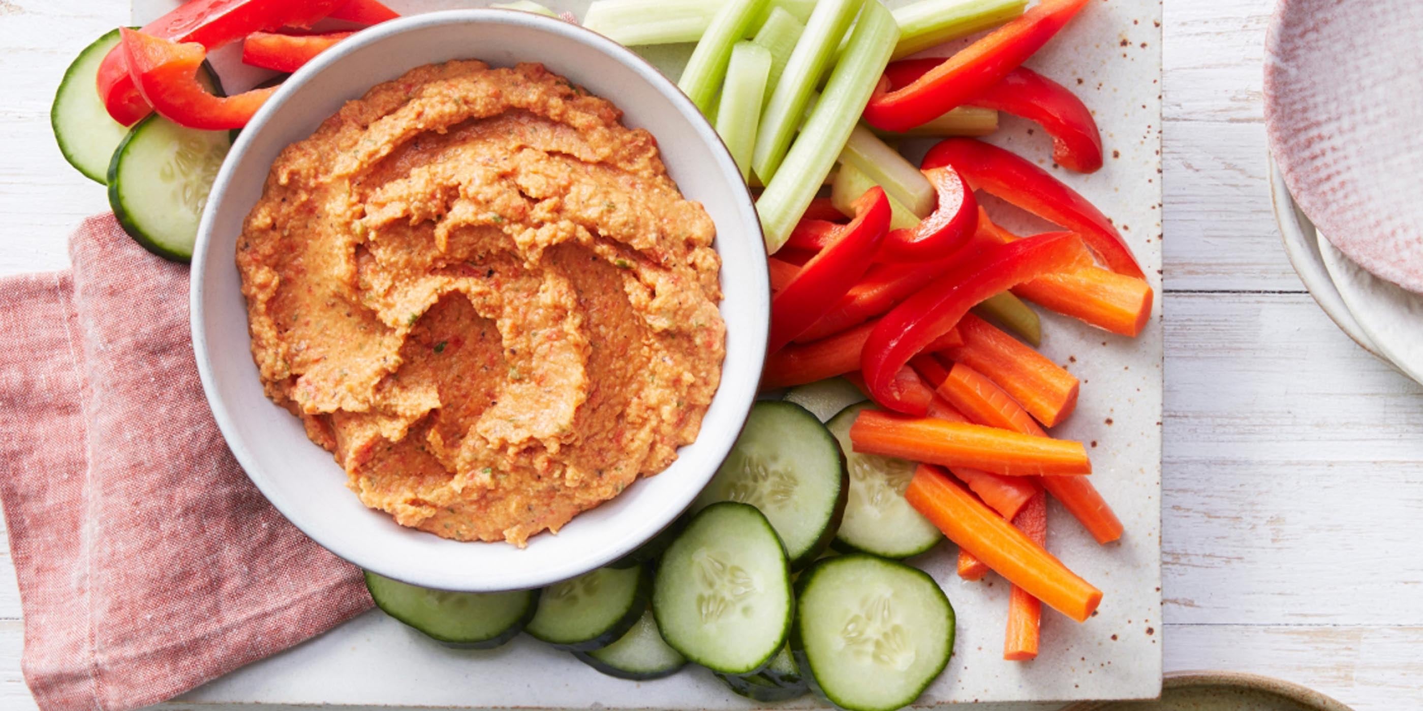 Houmous aux poivrons rouges