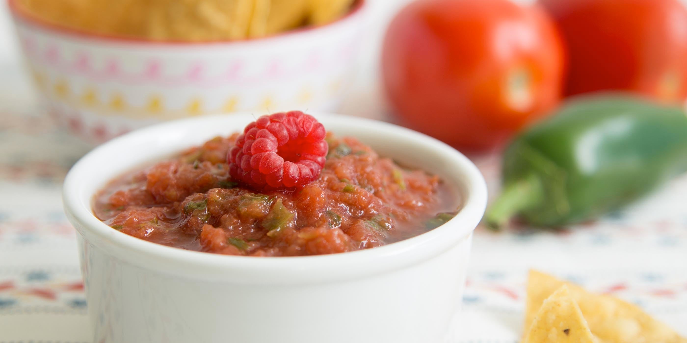 Salsa tomate-framboise