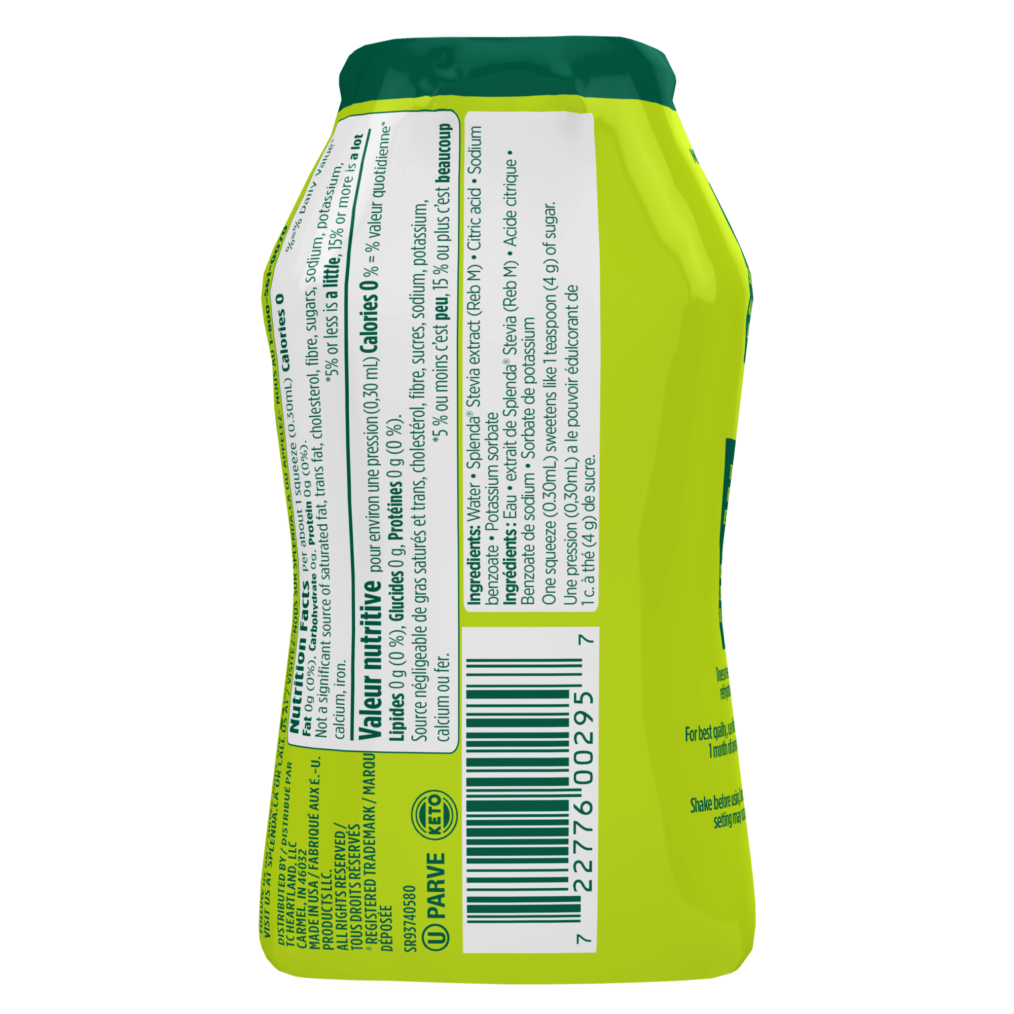 Splenda Stevia Bouteille Liquide - Précédent