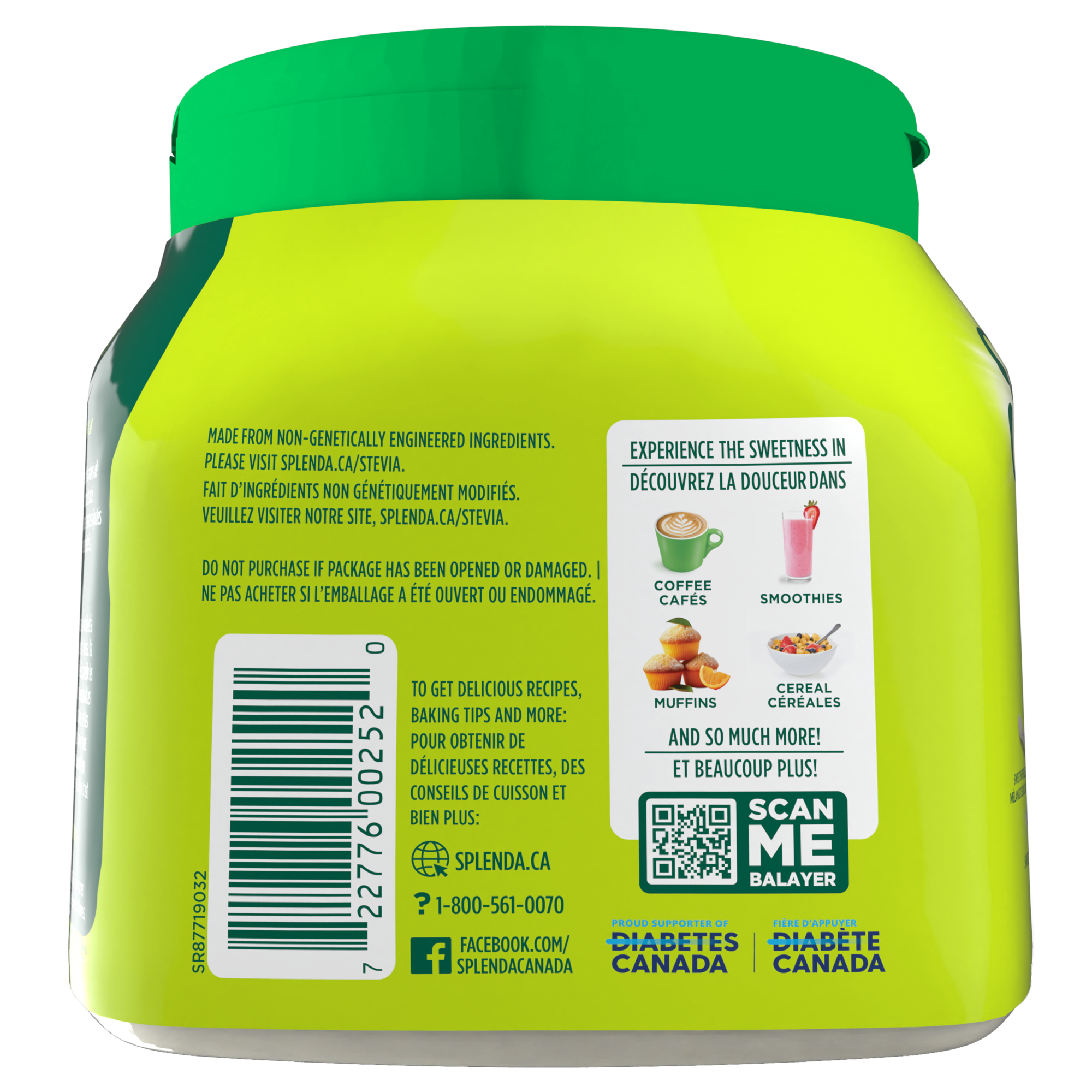 Splenda Stevia Pot - Côté