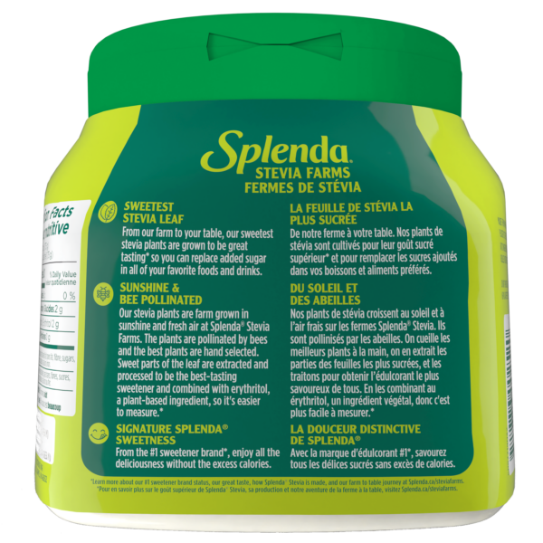 Splenda Stevia Pot - Précédent