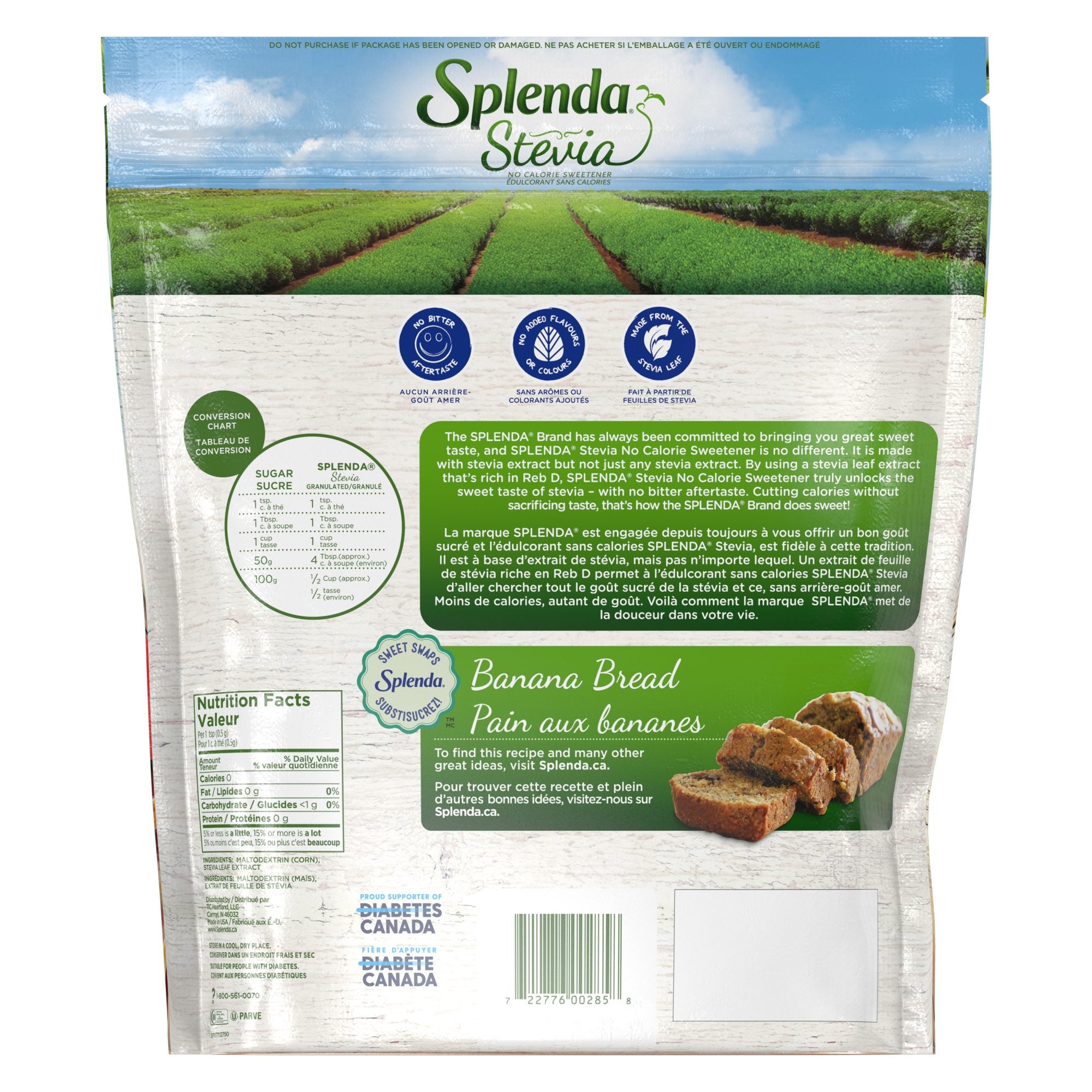 Édulcorant granulé à la stévia  de Splenda® 