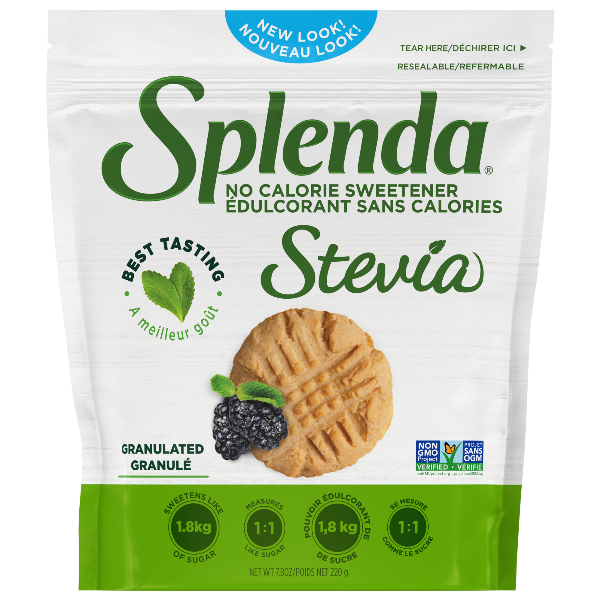 Splenda Stevia Granulated Pouch - Front