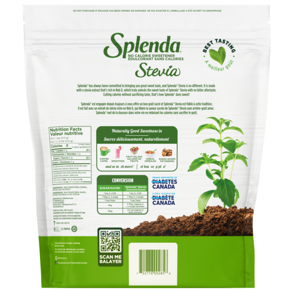 Splenda Stevia Sachet Granulé - Précédent