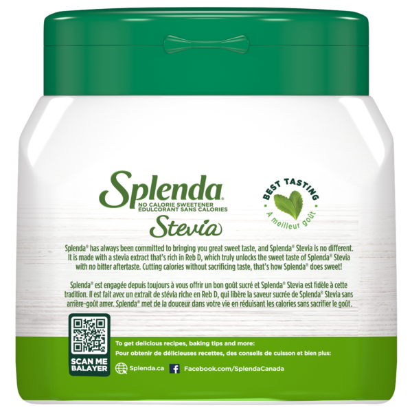 Splenda Stevia Pot - Précédent