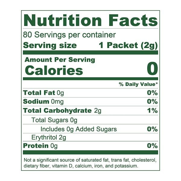 Splenda® Stevia Sweetener Packets Nutrition