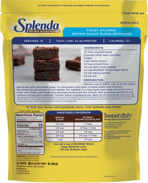 Splenda® Mélange de sucre brun 6/1 lb Sacs