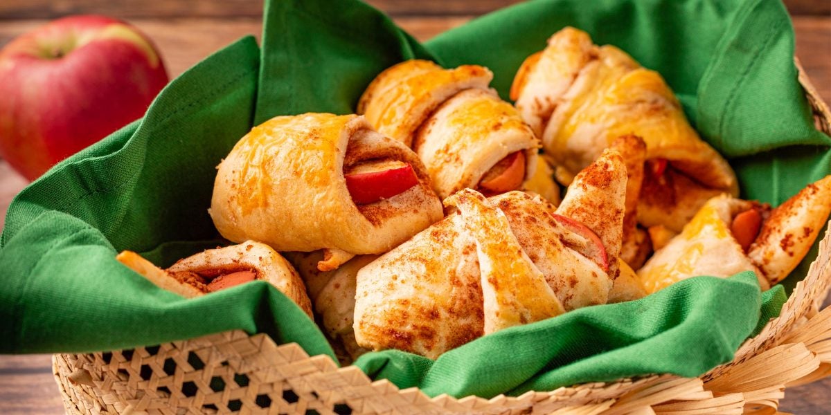 Apple Crescent Bites Recipe No Calorie Sweetener & Sugar Substitute