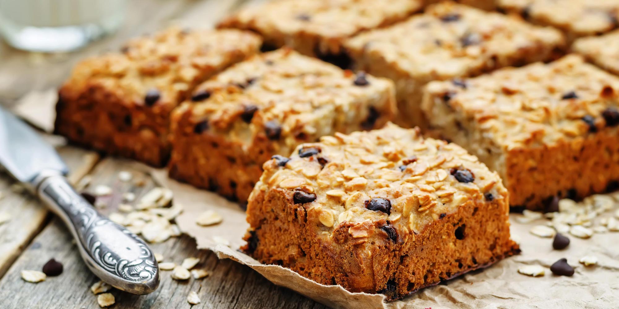 Barres de citrouille aux pépites de chocolat