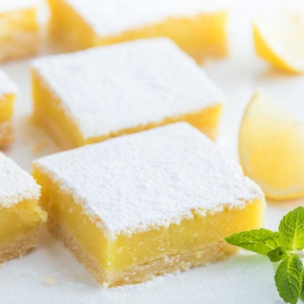 Carrés au citron crémeux