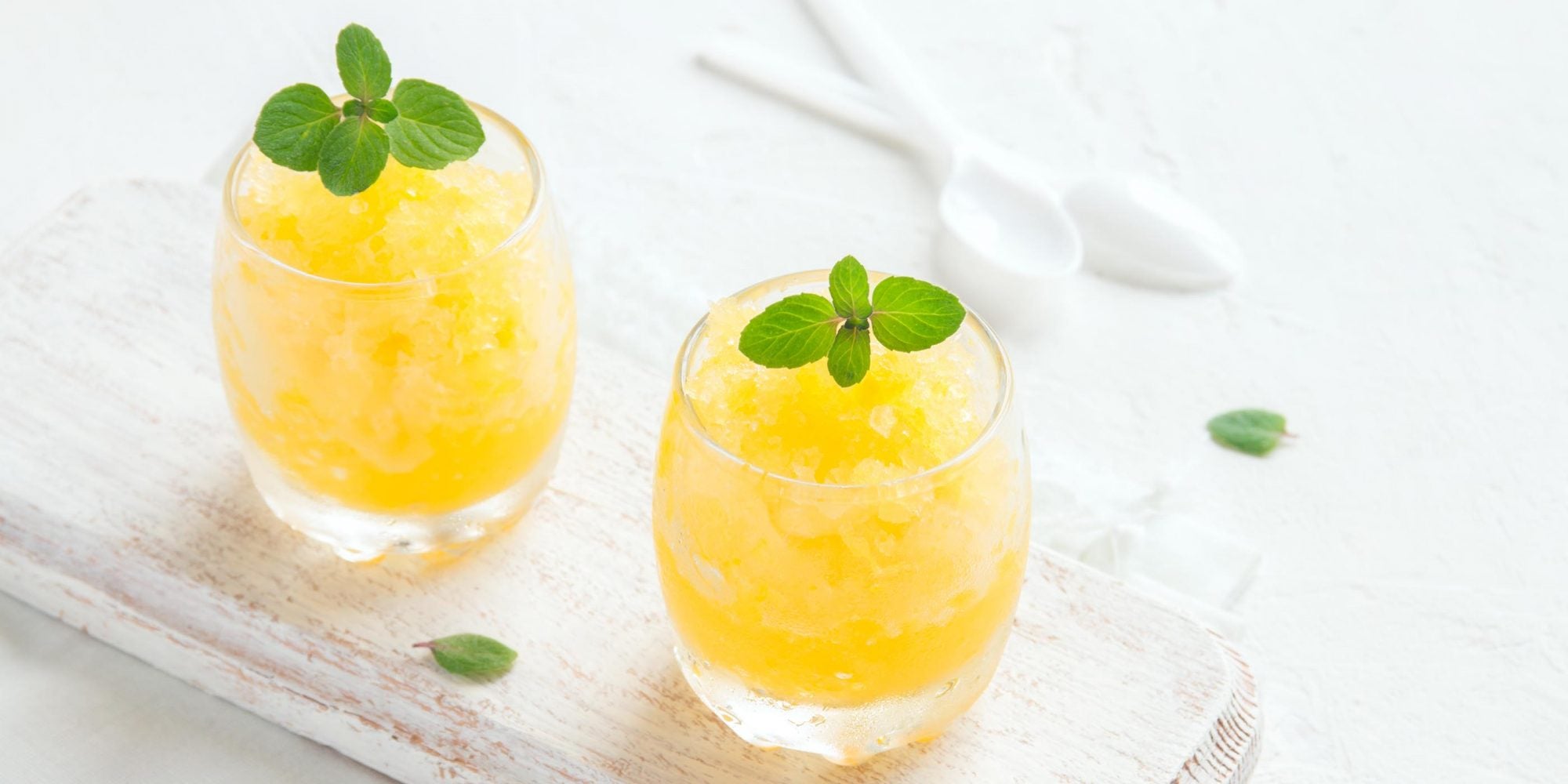 Citron-Menthe Mock Margarita Slushies