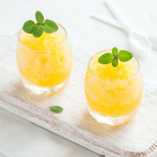 Citron-Menthe Mock Margarita Slushies