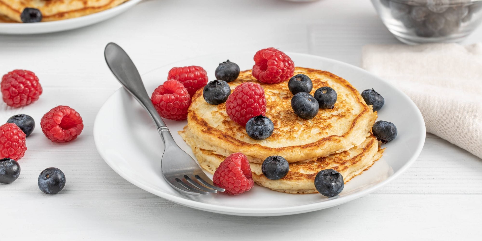 Pancakes sucrés au son d'avoine