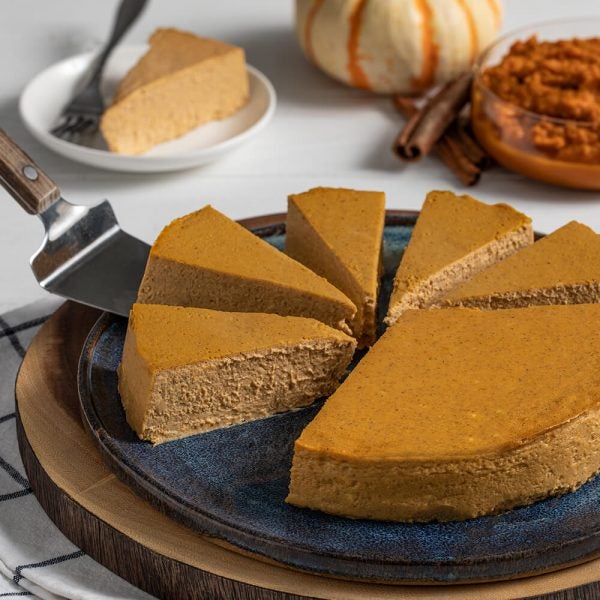 Pumpkin-Maple Crustless Cheesecake