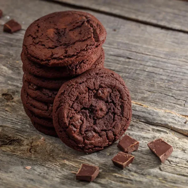 Biscuits au chocolat roulé