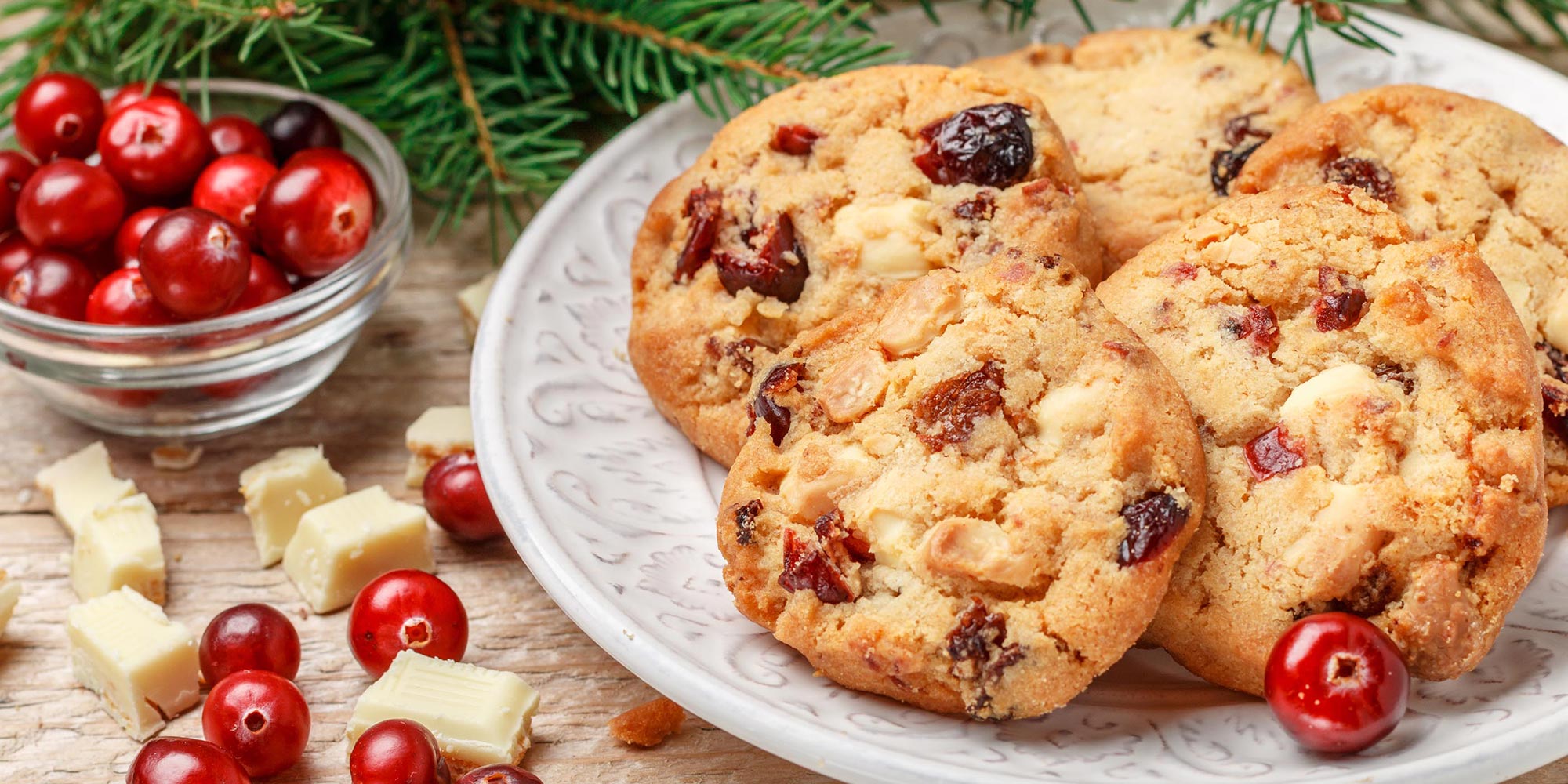 White Chocolate Cranberry Cookies