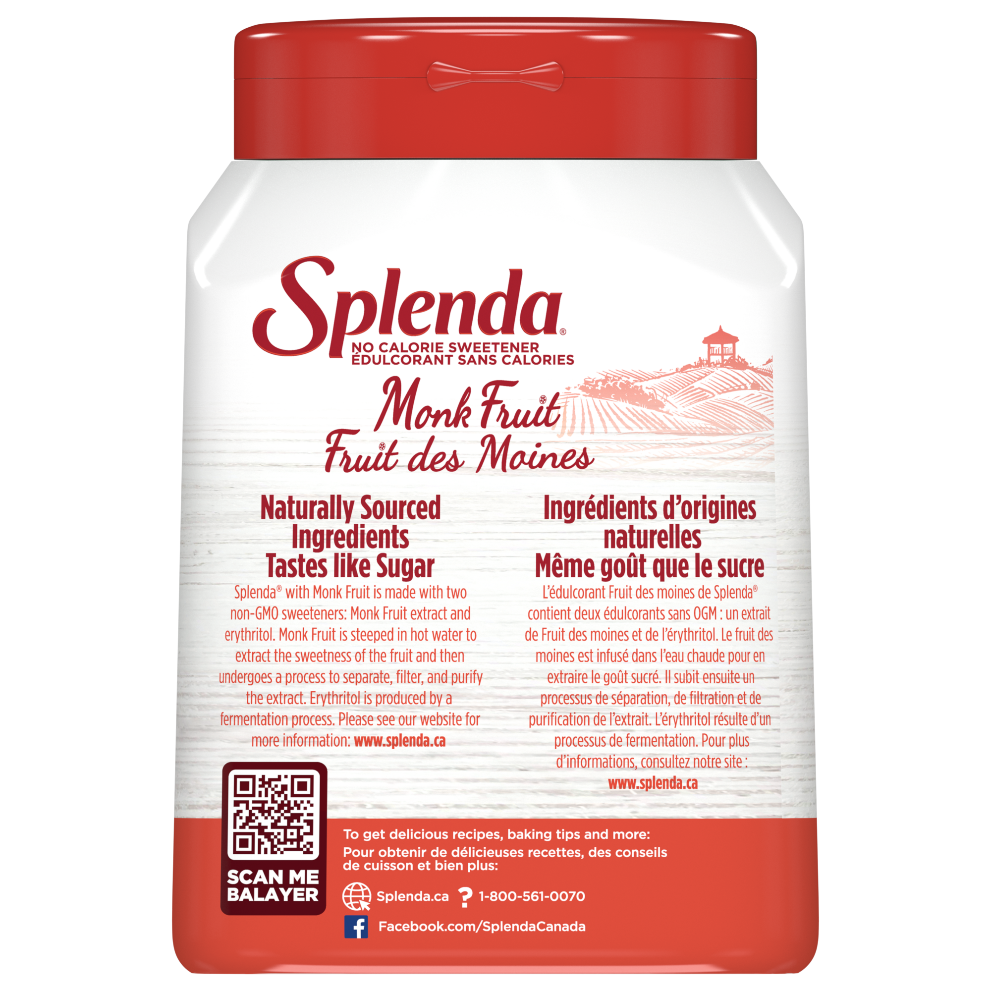 Édulcorant aux fruits Splenda Monk, pot de 19 oz