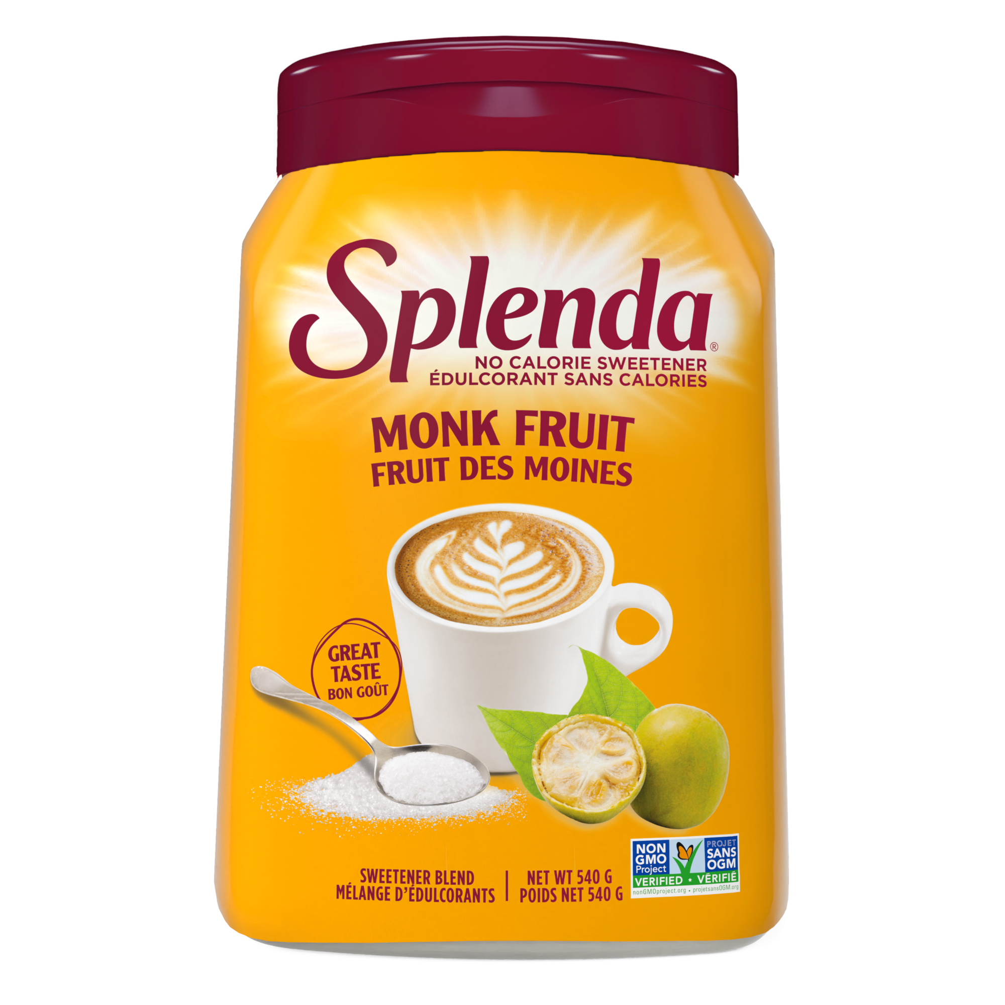 Splenda Monk Fruit Jar - Front