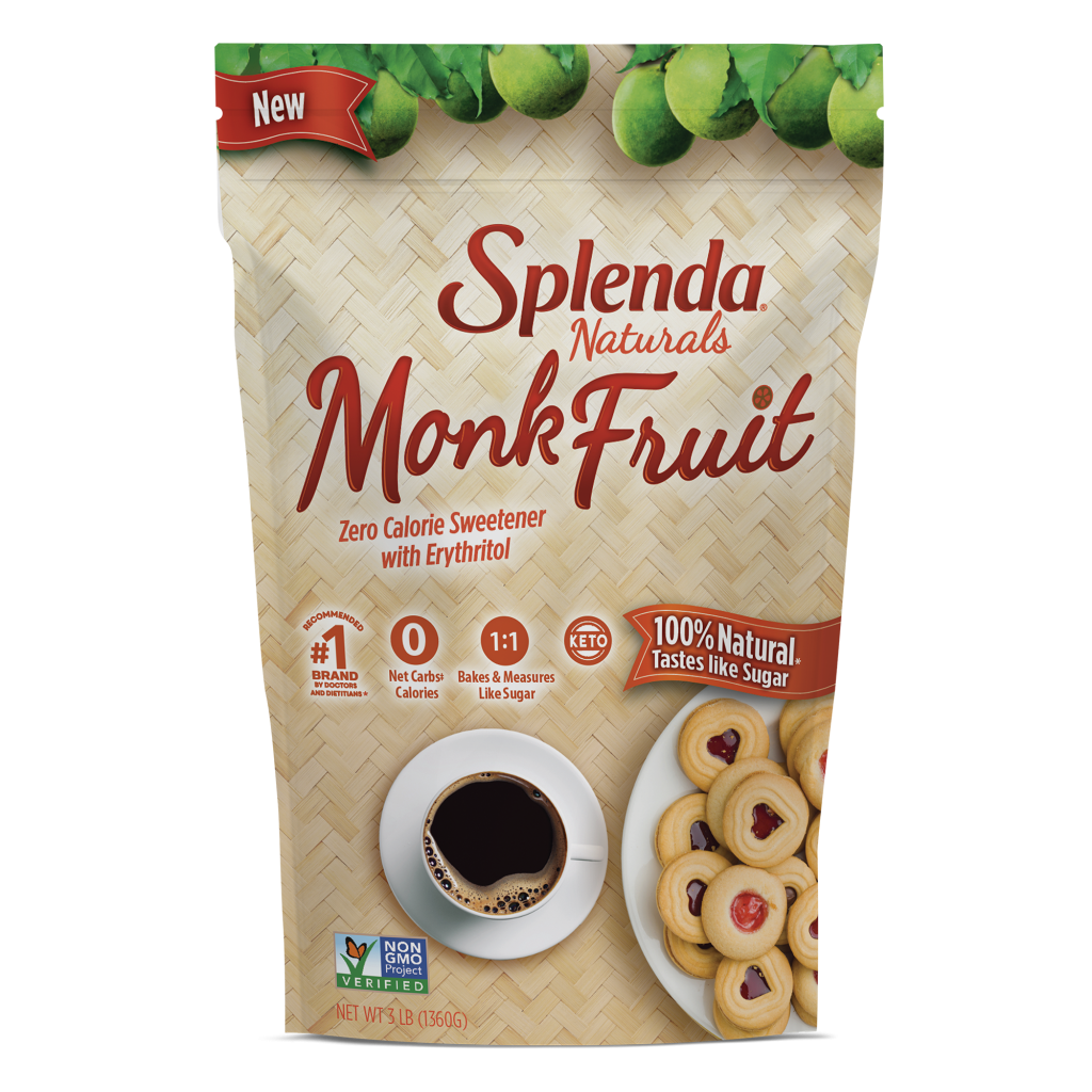Splenda® Monk Fruit Granulated Sweetener 6/48oz Bags