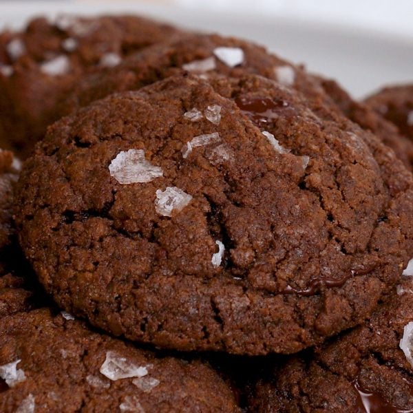 Espresso Chocolate Chunk Cookies With Sea Salt