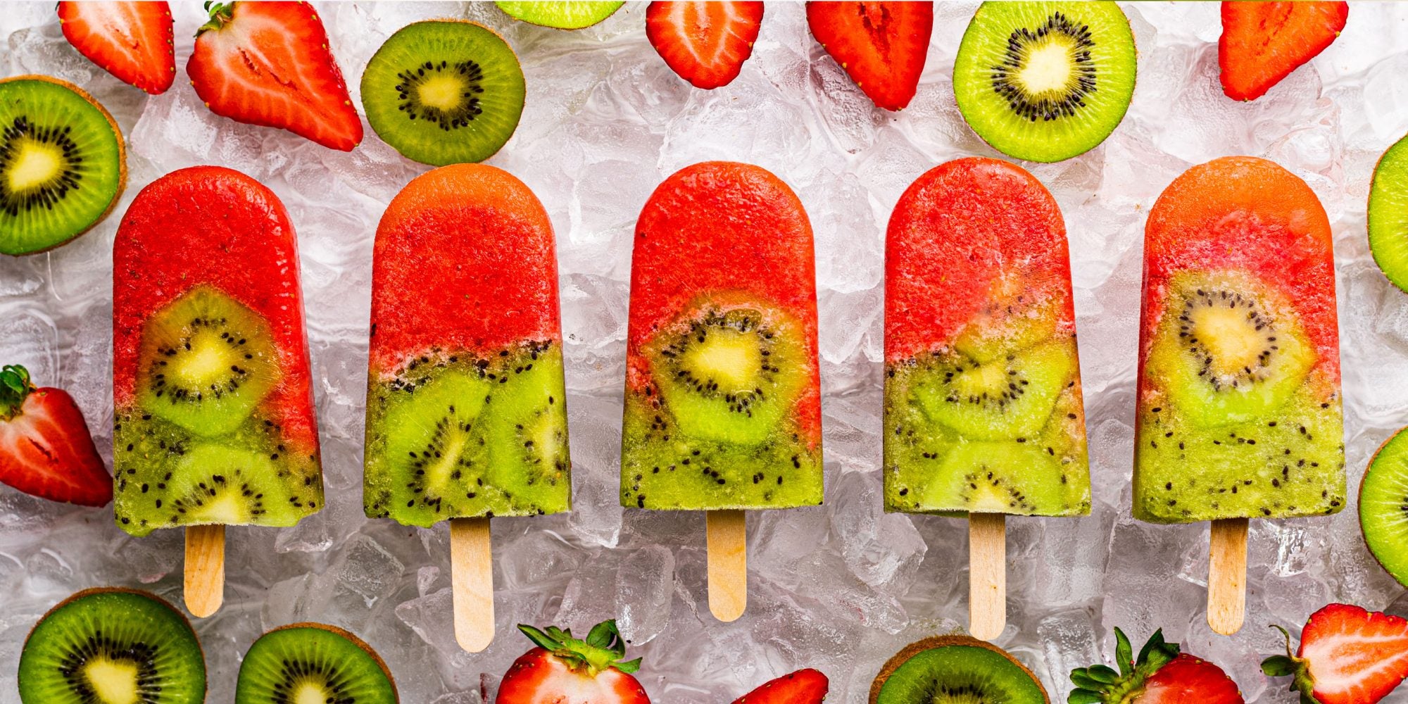 Strawberry Kiwi Ice Pops