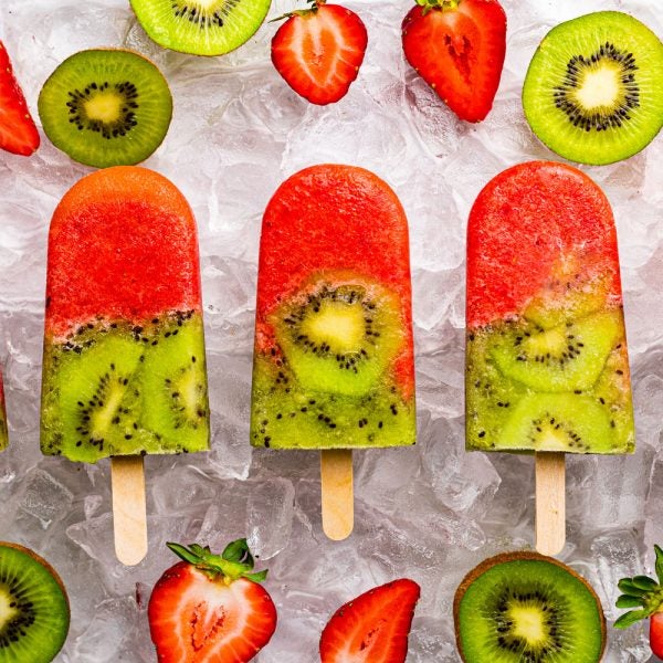 Strawberry Kiwi Ice Pops