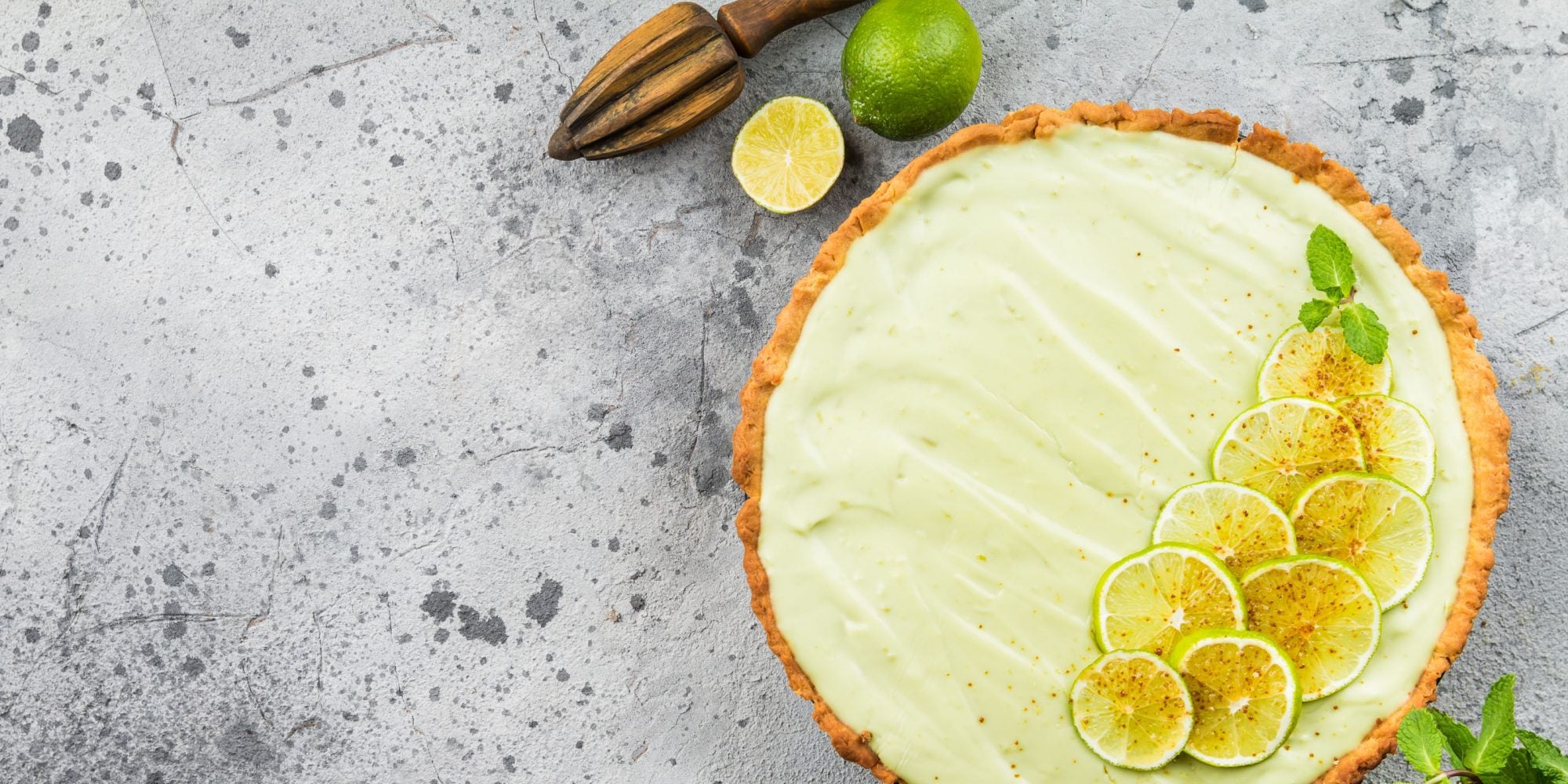 Tarte au citron vert clé